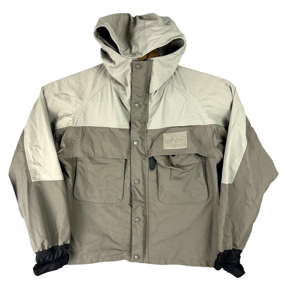 Orvis Flyfishing Wading  Jacket S Hooded Insulated Waterproof Taped Seams 2A1A - Picture 1 of 16